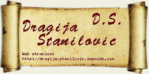 Dragija Stanilović vizit kartica